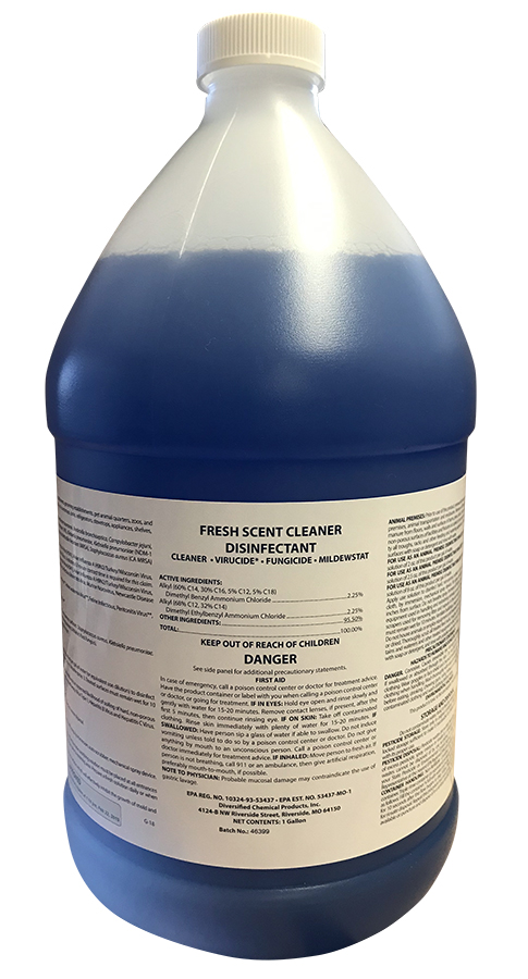 Fresh Scent Cleaner Disinfectant  Gallon - Storage